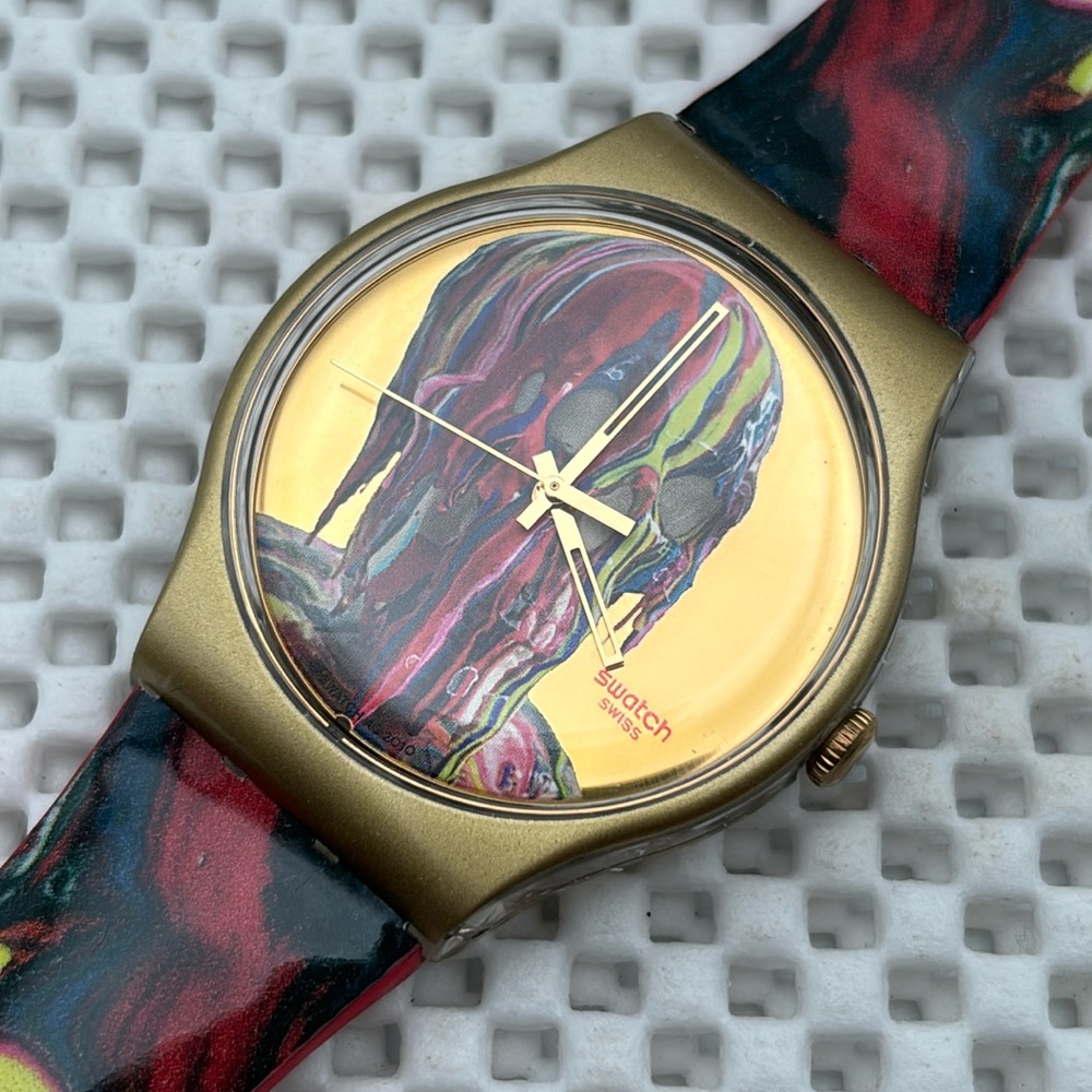 Swatch Watch - SUOZ115 - WE'RE ALL GONNA DIE